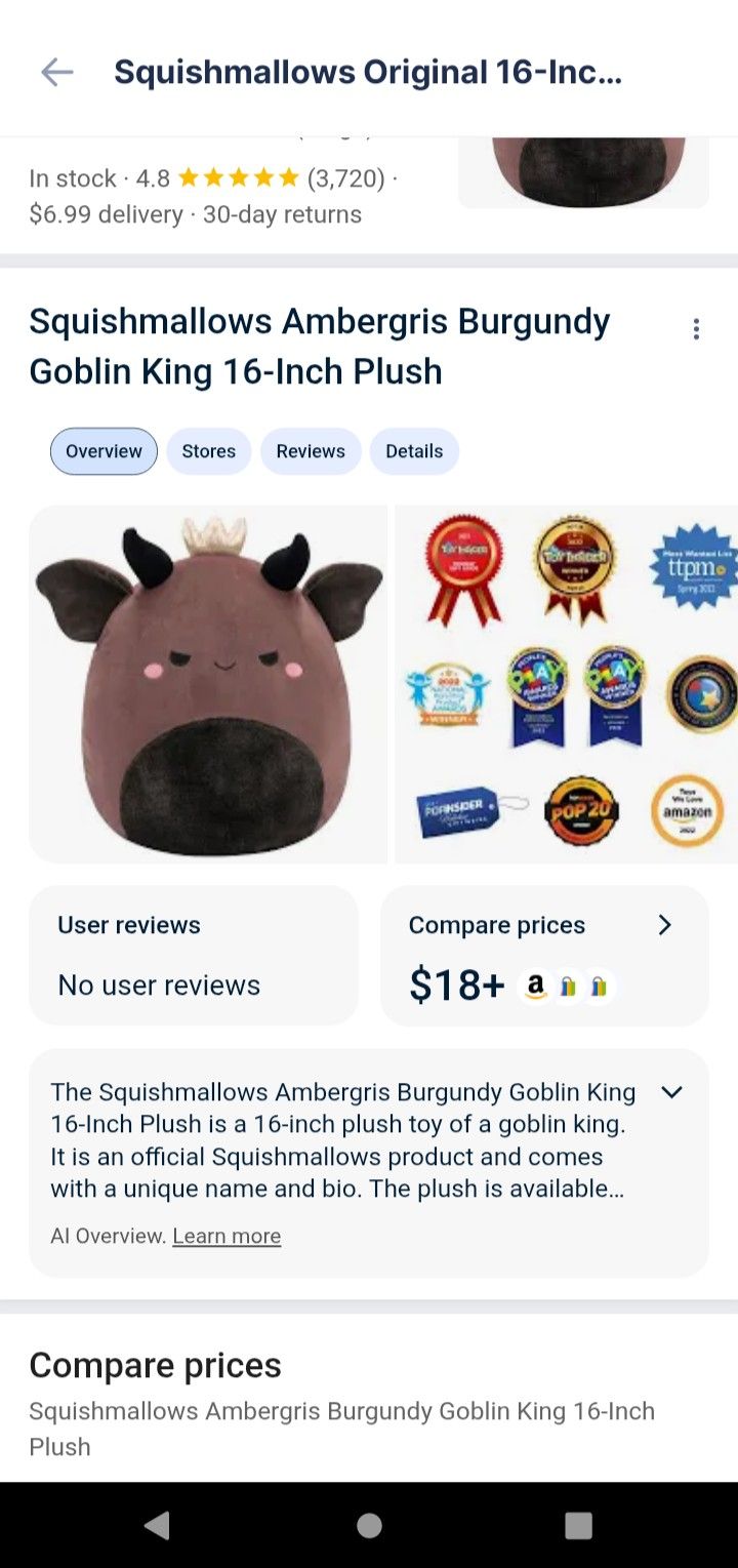 Goblin King Squishmallow
