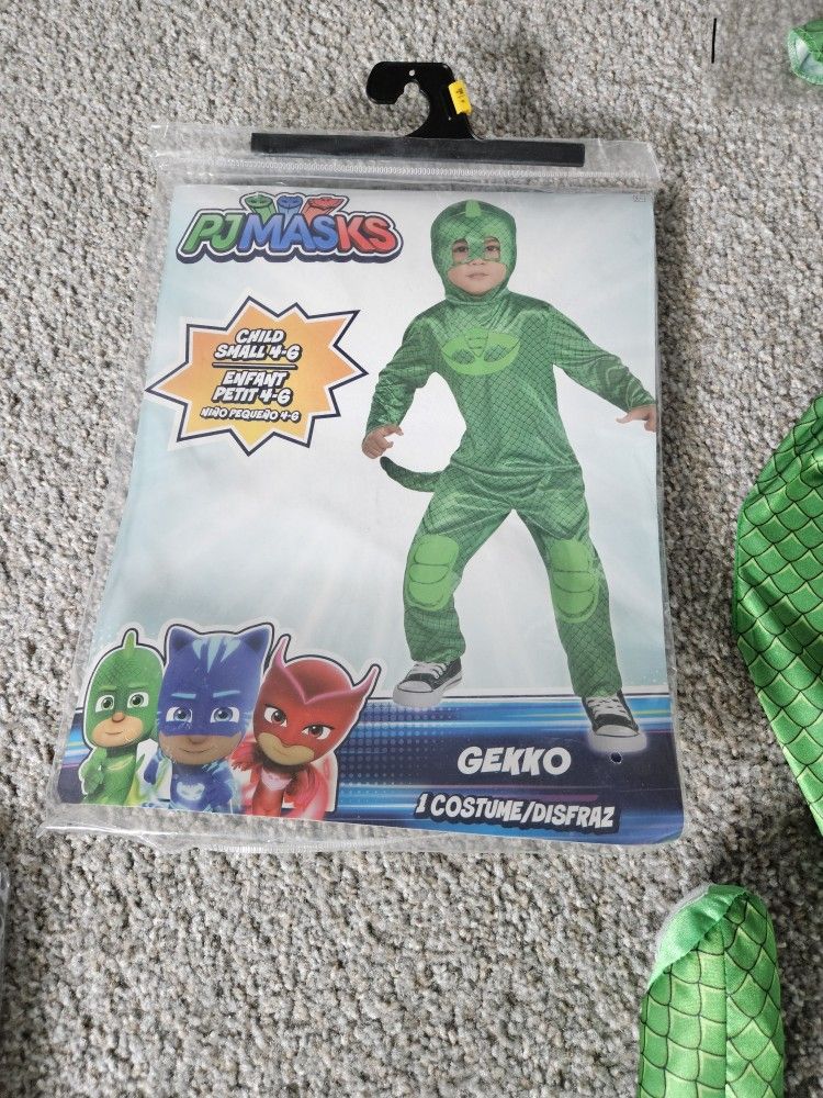Pj Mask Green Kids Costume. Size 4-6