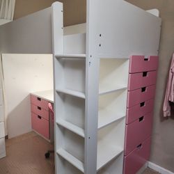 SMASTAD LOFT TWIN BUNK BED 