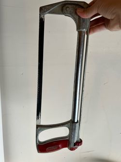 Hacksaw Frame with Red Handle