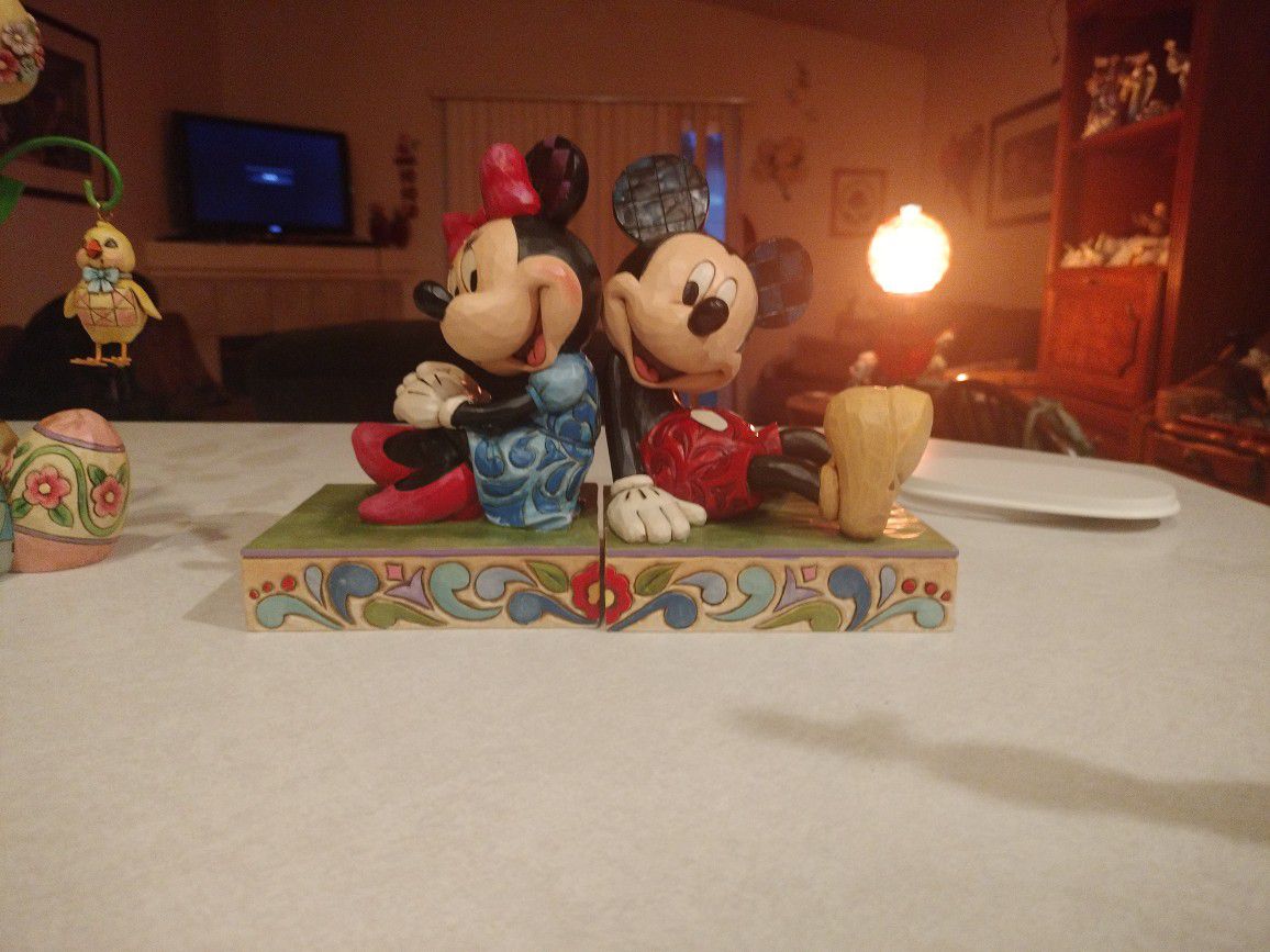Mickey And Minnie Bookends Number (contact info removed) Disney Product By Enesco LLC