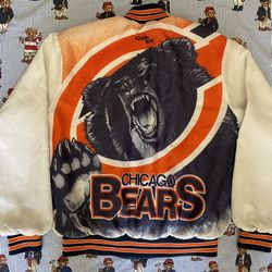VTG CHICAGO BEARS CHALK LINE FANIMATION JACKET SIZE LARGE
