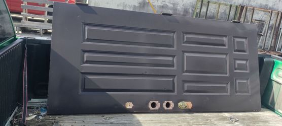 Exterior all metal single door metal top bottom size corners 🔥🚒 rated approximately 36x79