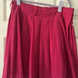 Pink Pleated Skirt