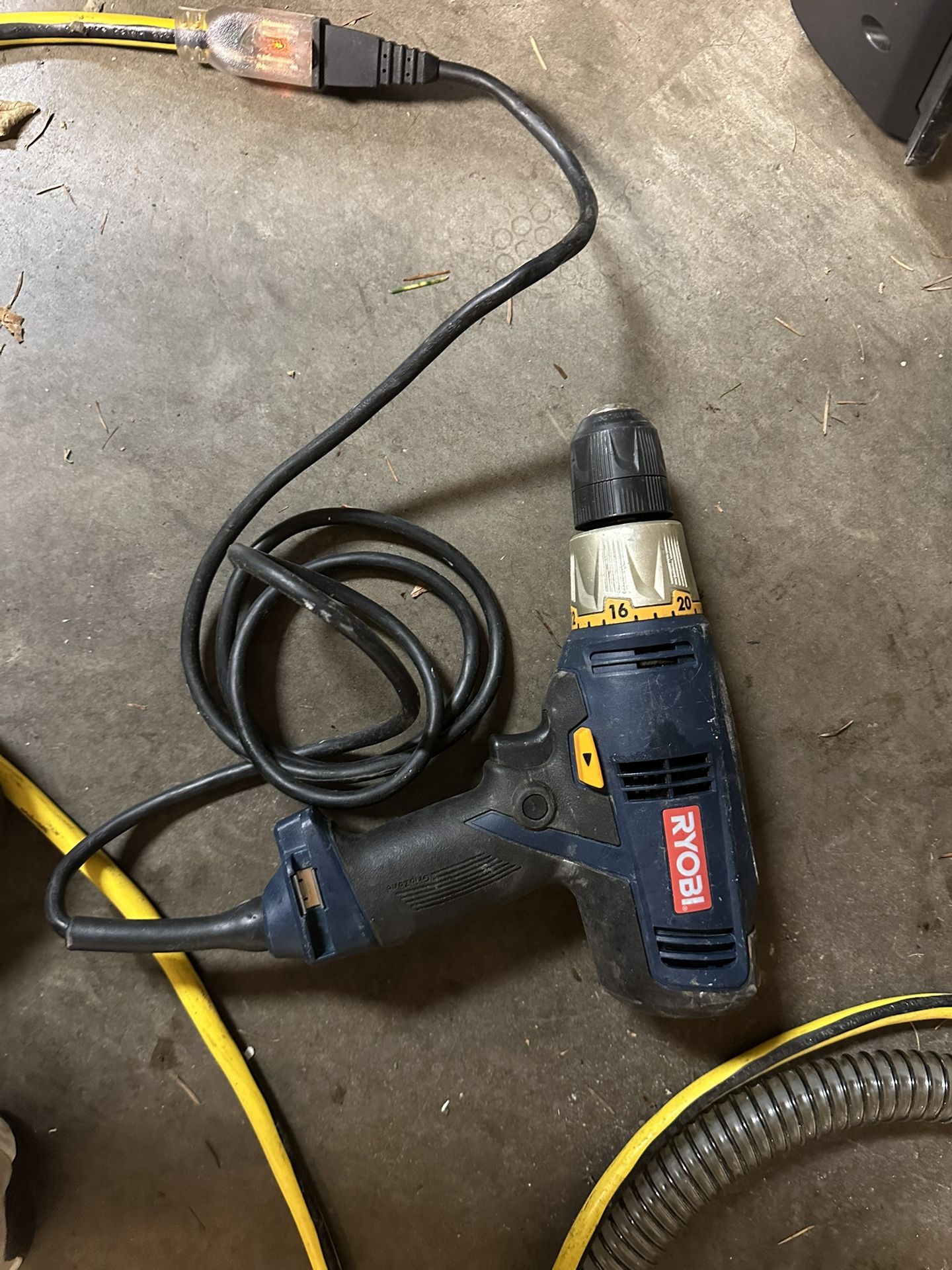 corded Ryobi variable-speed drill/driver
