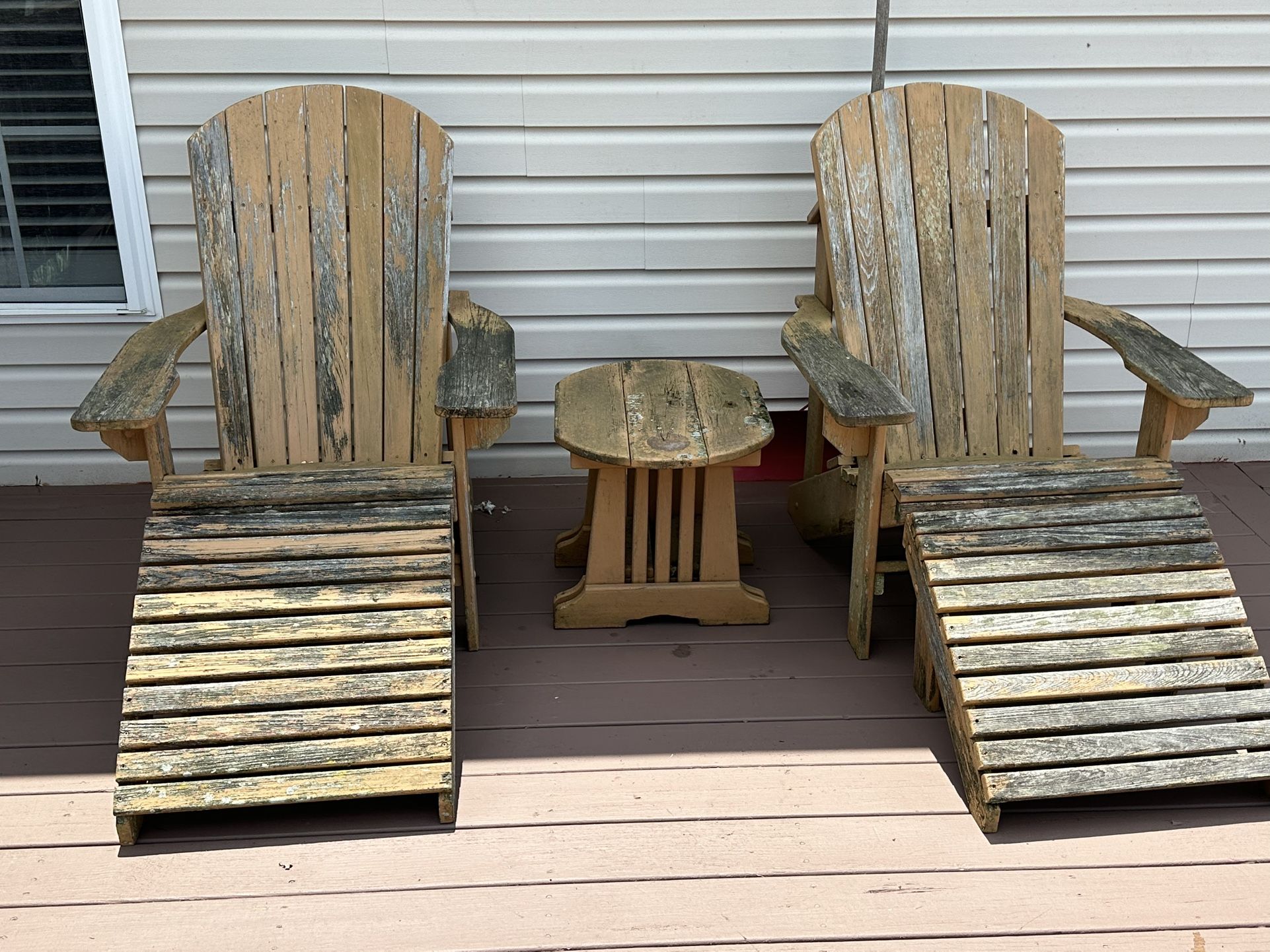 Adirondack Chairs With Foot Rest