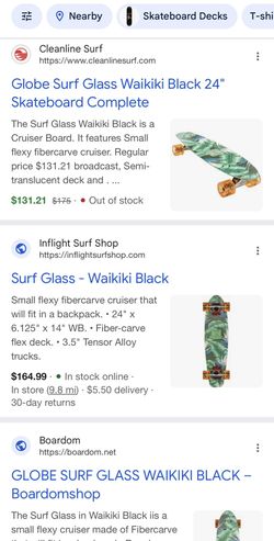 Surf Glass Waikiki Black