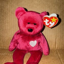 Ty Beanie Baby Valentina the Red Bear 1998 8.5 Inch