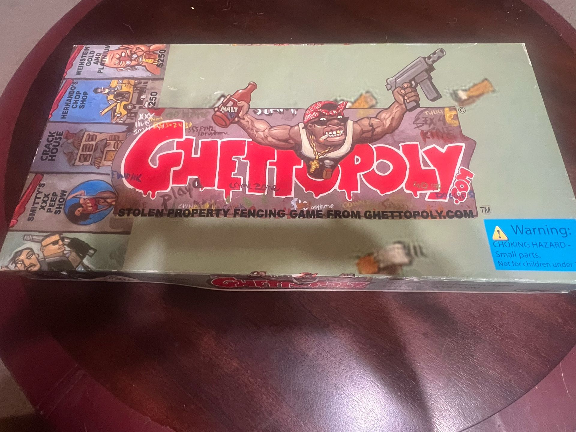 2002 Ghettopoly Board Game - Complete - Ghettopoly Monopoly Adult Urban Satire