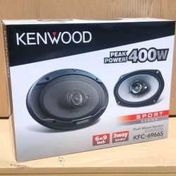 Kenwood 400 Watts Car Speaker Set 6" X 9" 3-Way Coaxial Speakers Sports Series KFC-6966S 🚨 Payment Options Available 🚨 No Credit Needed 🚨 