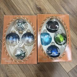 Vintage glass Christmas ornaments Christmas by Krebs