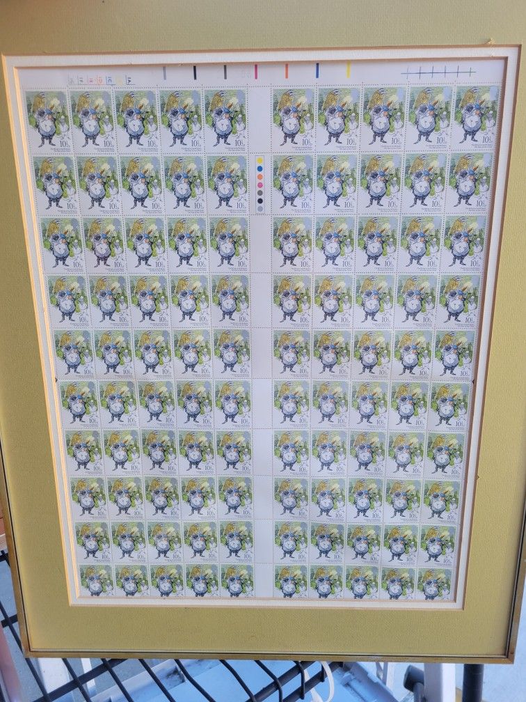 New Stamps Page In Frame