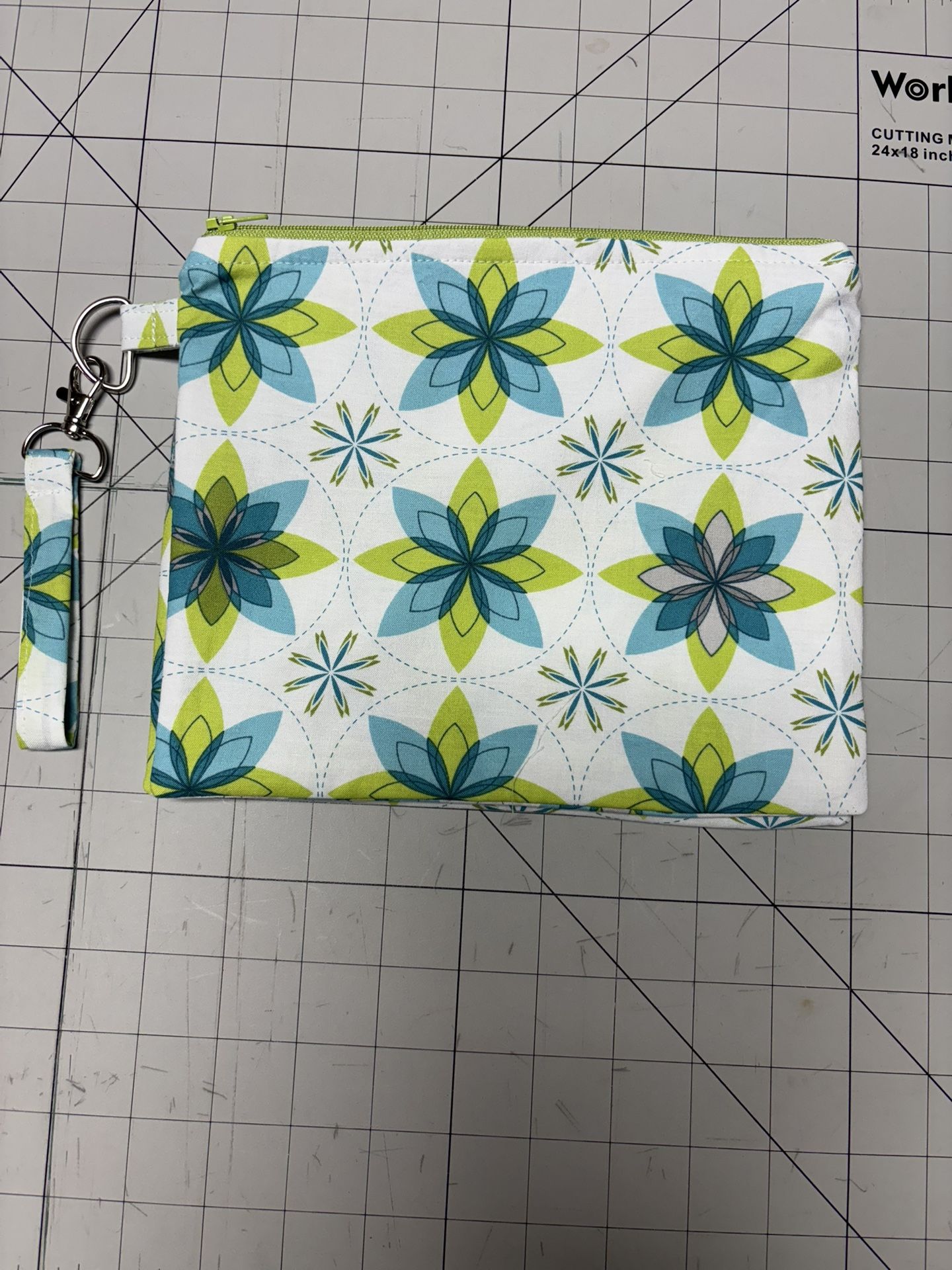 Double Zippered Pouch - Fully Lined - 9” X 7”