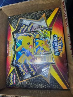 Pokemon Shining Fates Pikachu V box