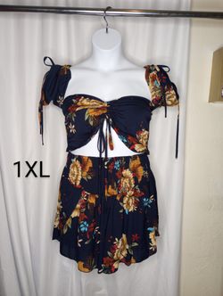New Beautiful (2pc) Short Set Plus Size (1XL) $10
