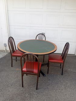 TABLE AND FOUR CHAIRS