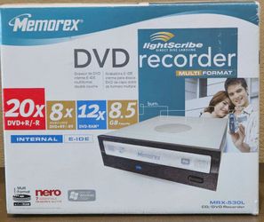 Memorex MRX-530L 20x Multi-Format Internal E-IDE DVD Recorder with LightScribe