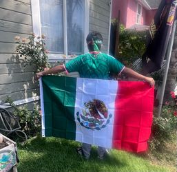 México bandera / Mexico flag size / mide 5’x3’
