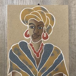 Handmade African Sand Painting
