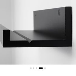 2 IKEA Picture Ledge Shelving Black