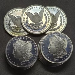 1oz .999 Silver Morgan rounds