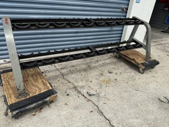 Life fitness commercial dumbbell rack