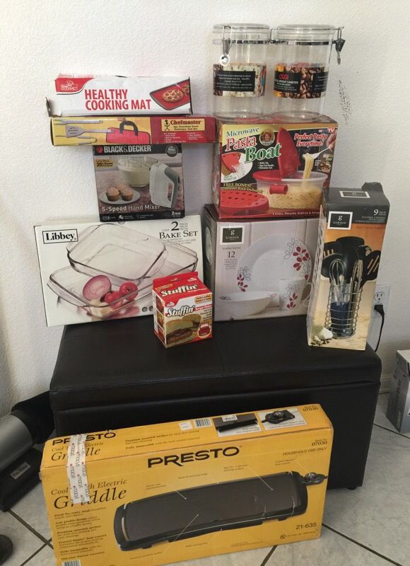 New in box kitchen items