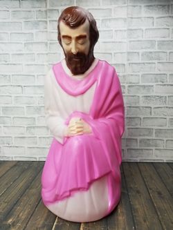 Vintage 1980's EMPIRE Joseph Lighted Blow Mold Christmas Nativity **TESTED**