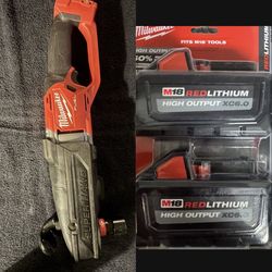 Milwaukee bundle 18v super hawg and 2 18v 6.0 batteries