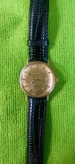 OMEGA AUTOMATIC SEAMASTER DE VILLE 14K GOLD BAZEL ECXELENT RUNNING CONDITION