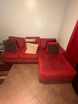 Red sofa
