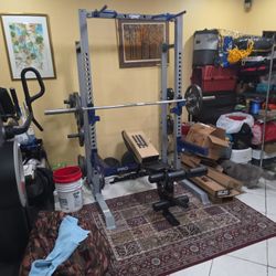 Squat/bench Rack/bench /weights & Bar