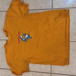 Drain Graphic T-Shirt Mens Large Orange Hardcore Band Tee Port & Company