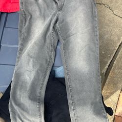 Size 12 Short Gray Sonoma Skinny Jeans