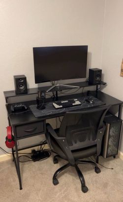 Gaming desk & chair only