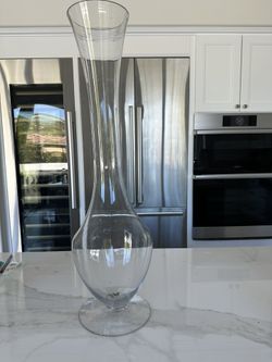 Tall Glass Vase