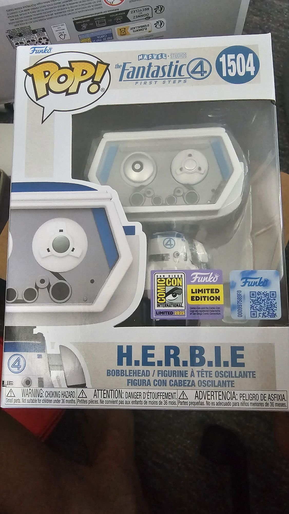 Limited Edition SDCC H.E.R.B.I.E Funko Pop