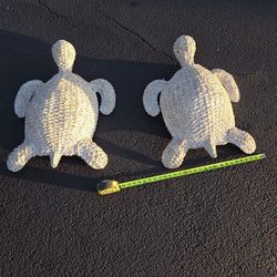 1970s Large Wicker Sea Turtle, in the Style of Mario Lopez Torres, Palm Beach Style