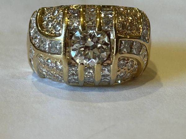 Old European Cut Diamond Ring