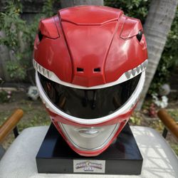 Red Power Rangers Display Helmet Collectible.  20th Anniversary, Great Condition