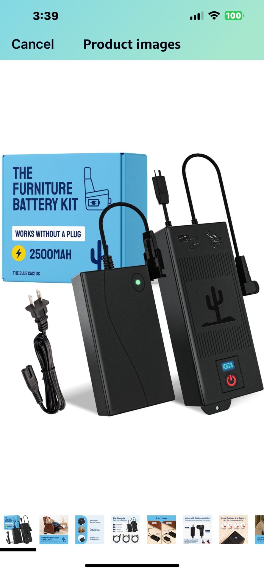 Power sofa Battery With charger