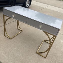 Modern Console / Desk Table With 2 Drawers 