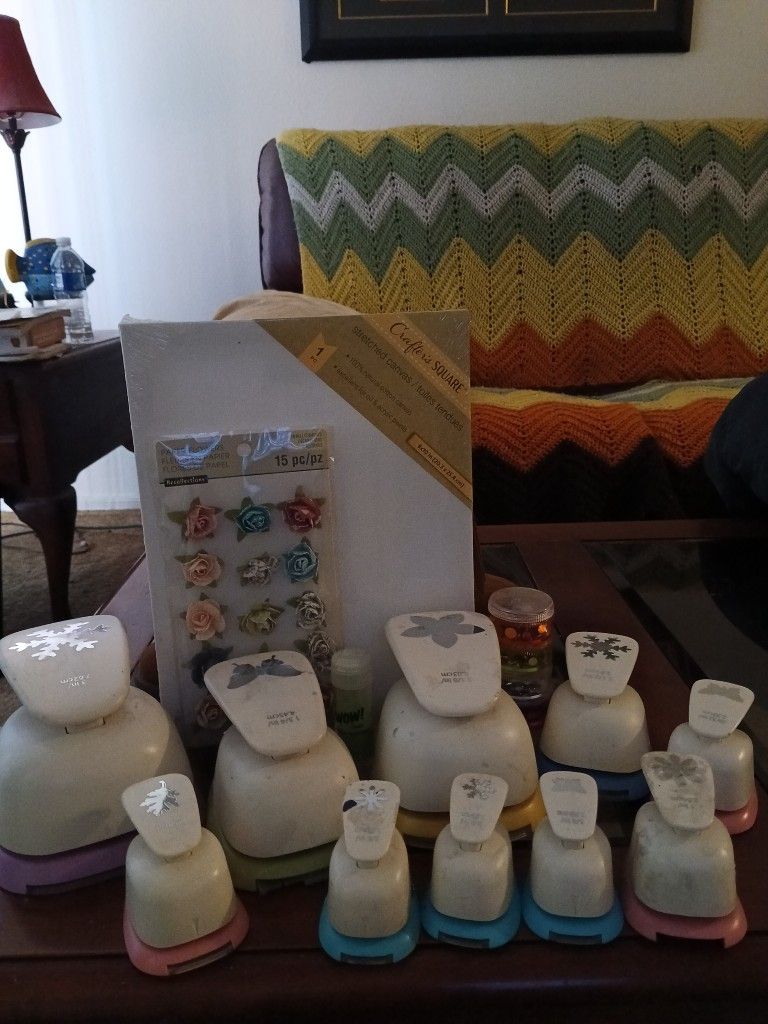 Crafting Materials Paper Punches, Etc