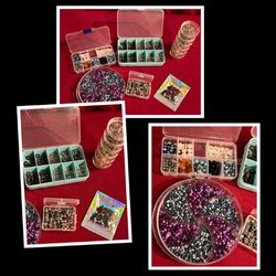 Small Crafting Beads & Storage Lot