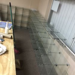 Retail Glass Cube Display Case (Unassembled)