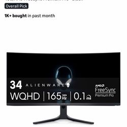 Alienware Oled 165hz 1440p Ultrawide 34inch Monitor