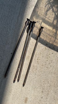 Large Steel Tent Stakes Set of 4