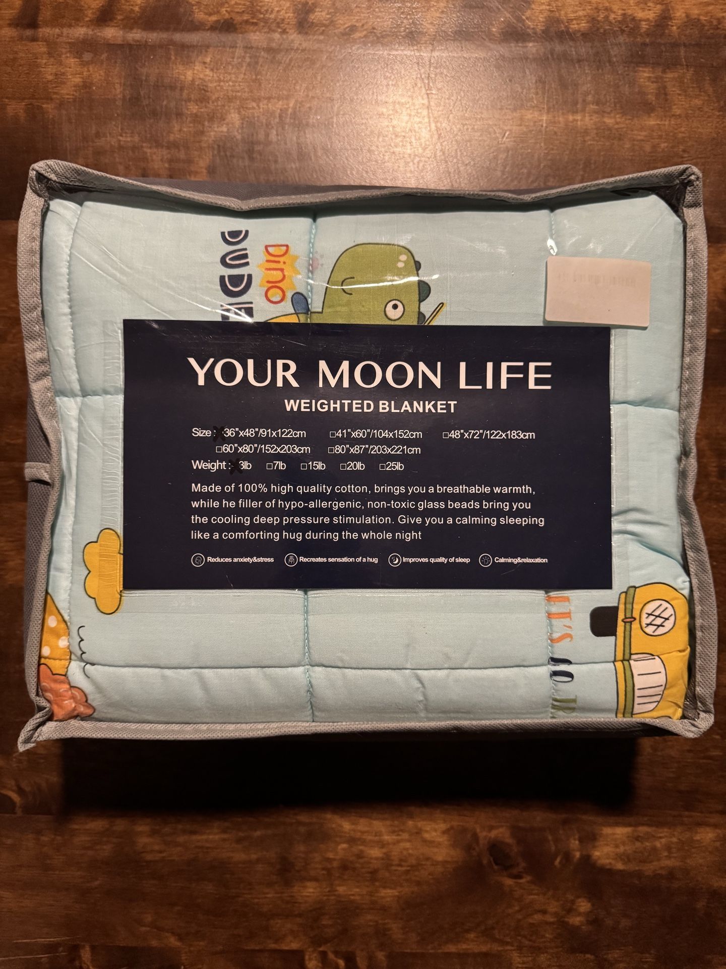 Kids Dino Weighted Blanket NEW