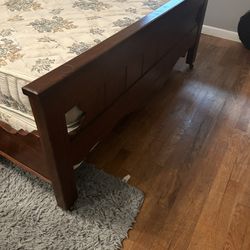 Vintage Headboard And Footboard With New Mattress And Box Springs 