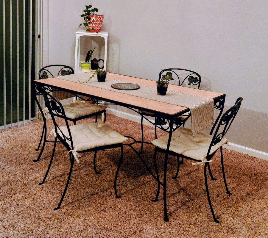 Beautiful Iron Kitchen Table And Chairs